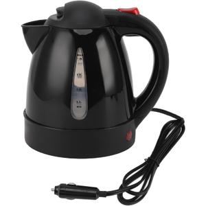 Boiling Hot Water Car Kettle Electric Automatic Shut Off,Portable Water Heater Boiler Stainless Steel Kettle Electric,Travel Coffee Tea Pot Electric Kettles,12v DC Cigarette Lighter,1000ml