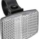 X AUTOHAUX Bike Reflectors 2.17"x1.57" Bicycle Warning Reflector Bike Accessories Plastic White