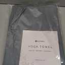 Eunzel Hot Yoga Towel Non Slip Yoga Mat Towel Non-Slip Sweat Absorbent Microfiber Towel for Hot Yoga, Pilates and Workout 72" x 26.5", Dark Grey