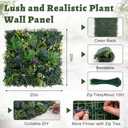Grass Wall Panel 12 Pack, 20" x 20" Boxwood Tropical Leaf Backdrop