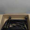 Simple Trending Clothing Clothes Rack Double Rods with Wheels, Rolling Metal Garment Rack for Hanging, Black