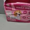 American Kennel Club Female Dog Wrap, Disposable Diapers with Wetness Indicator, Small, 50 Count