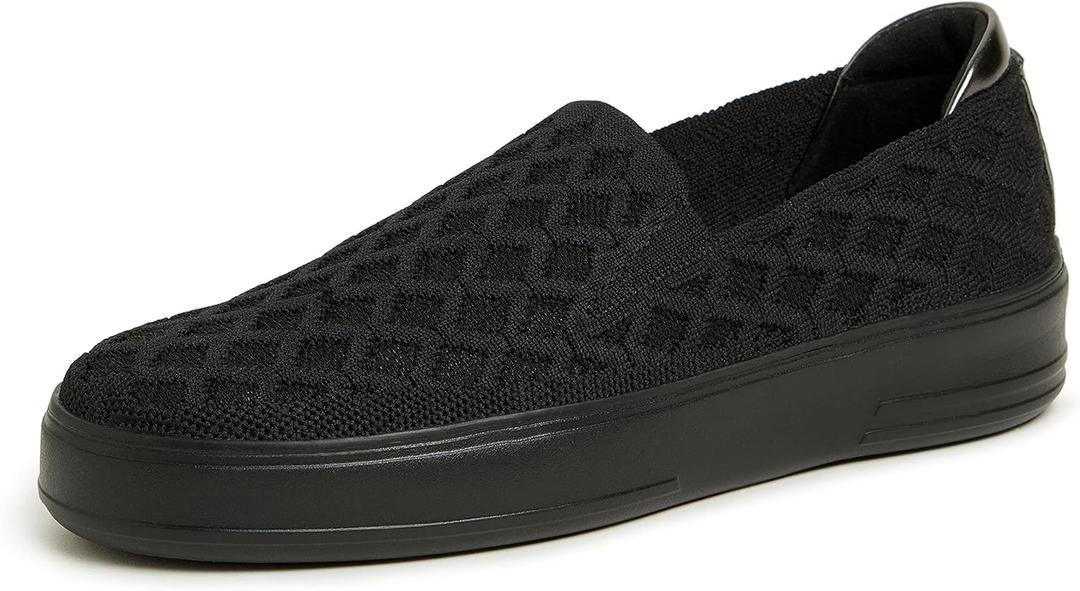 Dearfoams Women's Sophie Loafers (6, Black/Black)