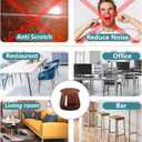 24 Pcs Chair Leg Floor Protectors Round, Silicone Felt Furniture Leg Pads Caps Covers for Hardwood Floors (Fit 15/16" to 1-5/16")