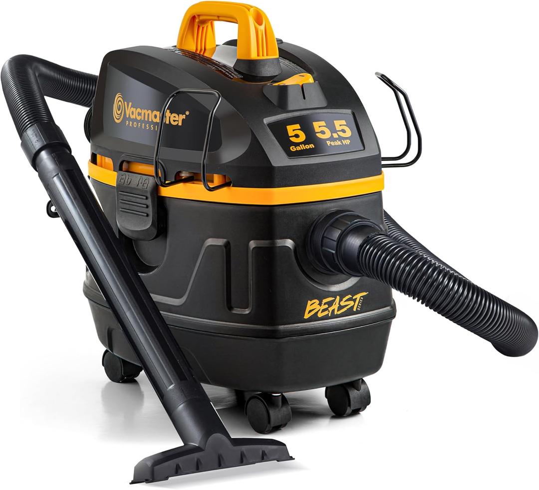 Vacmaster Professional Beast Series 5-Gallon* 5.5 Peak HP Wet/Dry Vacuum