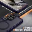 Oterkin Magnetic for Samsung Galaxy S25 Ultra Case Matte [Compatible with MagSafe][Frosted Translucent][Military Grade Protection][Shockproof Anti-Scratch] Slim S25 Ultra Phone Case (Dark Purple)