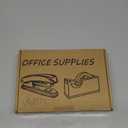 Green Office Supplies,UPIHO Teal Desk Accessories,Stapler and Tape Dispenser Set for Women with Stapler,Tape Dispenser,Staple Remover, Staples, Clips, Scissor and Tabs for Students, Office Clerks