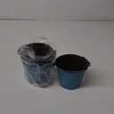 Juvale 4-Pack Small Blue Galvanized Metal Buckets with Handles - Rustic Tin Flower Buckets - 5 x 4 Inch Galvanized Planters for Home Garden