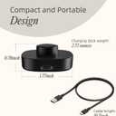 Compatible with Ring Gen3 Charger Size 9, Fast and Safe Charging Dock with USB-C Cable, Travel-Friendly Design for Smart Ring (Black)