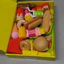 26PCS Pretend Play Kitchen Food Set - Dessert Toys with Hamburger, Hot Dog, Fries, Drink & Tray Detachable Play House Kitchen Accessories Role Play Toys Gift for Toddlers Boys Girls 3 4 5+ Years Old