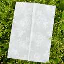 60 Sheets Pre-Folded Vellum Jackets for 5x7 Invitations,White Floral Vellum Paper 5x7 Jackets,Translucent Invitation Sleeve Wraps Floral Paper Envelope Liners for Wedding Baby Shower Invitations Cards