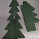 OBBOLO 20 Inch Green Paper Christmas Tree, 2 Pcs Foldable Honeycomb Tabletop Christmas Decorations with Magnetic Closure, Reusable Paper Trees for Holiday Table Centerpieces and Mantel