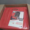 HOLDN STORAGE Christmas Ornament Storage Box with Dividers, Stores Ornaments up to 96 of 3 Inch Large Christmas Ball Storage Containers with 4 Trays - Red