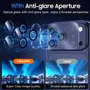 UniqueMe Compatible for 3 Pack iPhone 17 Pro Max Camera Lens Protector - [Drop Protection] Anti Scratch Full-Coverage Tempered Glass Camera Cover Screen [Periodic Quality Upgrading] (Transparent)