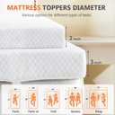 Sweetcrispy Mattress Topper King with Removable Soft Cover, Memory Foam 3 Inch Thick Gel Infused Cooling Toppers Pad for King Size Bed, Sleeper Sofa, RV, Camper, CertiPUR US Certified