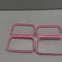 Hoolerry 3 Pcs Clear Hard Zipper Case Hard Plastic Zipper Pouch Makeup Bag Portable Travel Organizer for Cosmetics, Office Supplies, Documents & Toiletries(Pink,Xs)