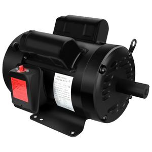 Air Compressor Motor 5HP, Industry AC Motor, Electric Motor 184T Frame Farm Duty Motor, 1750 RPM TEFC 208-230V 28.5-27.0 CW/CCW