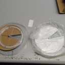 2 Pack 9 Inch Clear Acrylic Lazy Susan, Non-Skid Turntable Organizer for Cabinet, Kitchen, Pantry Organization Storage, Refrigerator, Vanity Makeup, Bathroom Countertop Organizing, Rotating Spice Rack