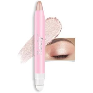 HHLTOH 2-in-1 Cream Eyeshadow & Highlighter Stick, Waterproof Champagne Shimmer Eye Shadow Pencil for Women, Long-Lasting Pigmented Makeup, sombras para ojos 13