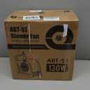 High Velocity Blower Fan - Floor Drying Fan for Cooling and Ventilating, 355 CFM Air Mover Floor Dryer, Fans for Garage, Shop, Patios, 3 Speeds Portable Utility Blower 2 AC Outlets Black