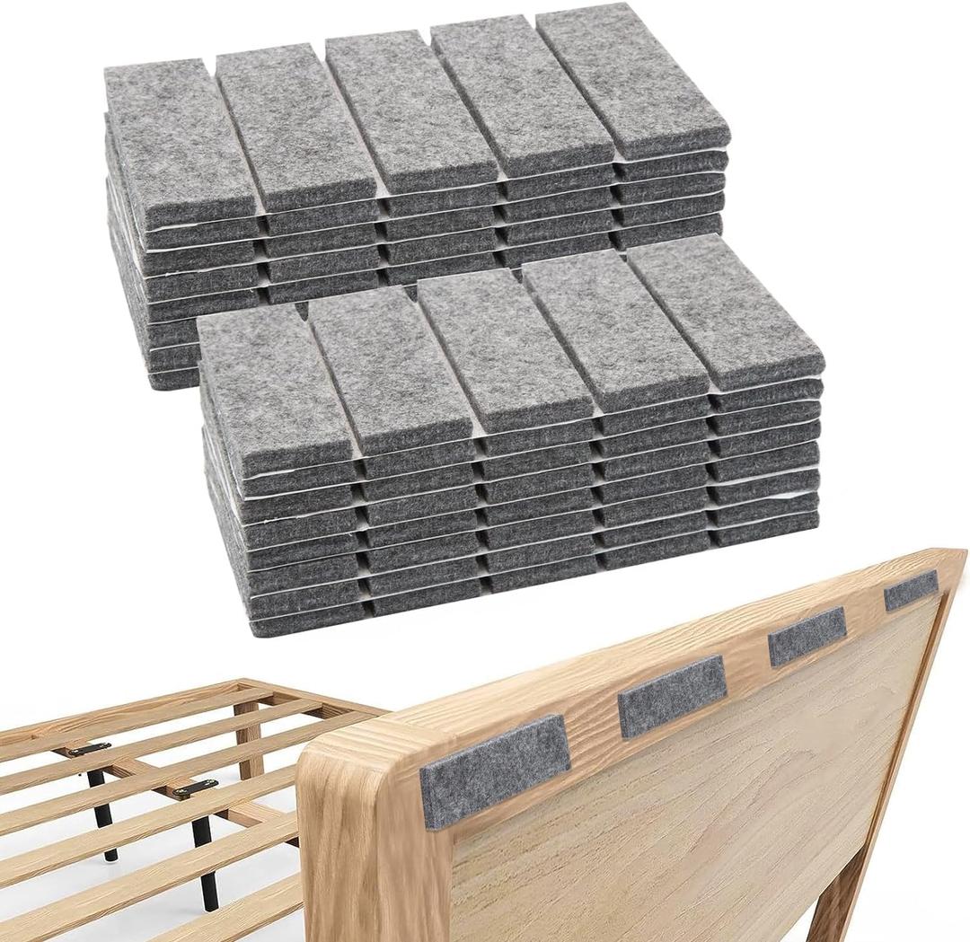 2 x Wall Protector from Furniture, 80 PCS Headboard Stoppers for Wall, Self Adhesive Furniture Pads Protect The Wall from Banging, Suitable for Bedside, Cabinet, Chair Legs, Sofa