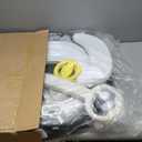 Foldable Baby Walker for Boys and Girls, 5-in-1 Baby Walker with Wheels, Adjustable Height Toddler Activity Walker with Music Tray, Detachable Seat and Mute Anti-Rollover Baby Walkers for 6-24 Months