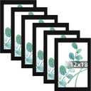 SESEAT 12x18 Picture Frame Black Set of 6, Display Pictures 12x18 Without Mat for Wall Mounting, Wall Gallery Poster Frames