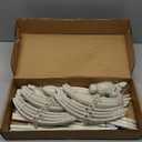 Garden Obelisk Trellis for Climbing Plants Outdoor 6 Ft Rose Bush Round Trellis for Pots Rustproof Metal Plant Flower Trellises for Clematis Vine Jasmine Support Outdoor Indoor (White)