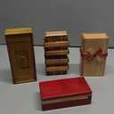 Zhanmai 4 Pieces Wooden Puzzle Boxes Gift Card Wooden Puzzle Boxes Money Case Holders Teaser Mysterious Wood Boxes for Christmas Birthday Gift, 4 Styles(Adorable Style)