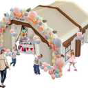 Inflatable Tent 167" x 152" x 93" Portable Kid Tent with 470W Blower, Inflatable Camping Tent Play Tent for Outdoor Backyard Birthday Party Playhouse for Kids