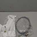 Hibbent Bidet Attachment for Toilet, Non-Electric Dual Nozzle for Frontal & Rear Wash, Adjustable Water Pressure Control, Fresh Water Bidet Toilet Seat, Self Cleaning Water Sprayer, White (Chrome)