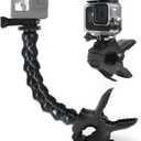 FiTSTILL Jaws Flex Clamp Mount with Adjustable Gooseneck 8-Section Compatible with Go Pro Hero 13,12,11,10,9,8,7,6,5,4,Session,3+, 3,2,1,Max,Fusion,DJI Osmo Action 5 Pro 4 3 2 Cameras