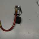 Tire Inflator with Tire Pressure Gauge, Extended Straight-on Air Chuck with 12 Inch Rubber Air Hose