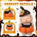 2 Sets Halloween Doll Clothes for 17 cm Doll Cute Pumpkin Demon Costume Outfit Set Fits 6.7 Inch Clothes Accessories for Halloween Holiday Daily Costume