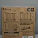 Baby Gate No Drilling, 29"-40" Auto Close Dog Gate Indoor for Doorways & Stairs, Pressure Mounted Adjustable Pet Gate, Easy Walk Through Child Gate for Children & Pets Stroller Friendly, White (29-40"Wide, 28"Tall)