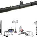 Straight Bar, Pull Down Bar 360 Rotating, Lat Pulldown Attachments Cable Attachments For Gym Cable Machine Attachment, Tricep Press Down Curl Bar, Strength Training Cable Attachments