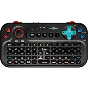 Bluetooth Pocket Keyboard V2 with Jog Mouse and Audio, Black, Remote Wireless Controller Compatible with Smartphone, Laptop, Tablet, Nvidia Shield TV, Xiaomi TV Stick, Mi Box, Fire TV