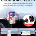 Car Phone Holder for Toyota Land Cruiser LC250 2024 2025 2026 Accessories 8/12.3-Inch Screen Fixed Clip, 360 Rotation Phone Mount Compatible with MagSafe, Cell Phone Holder