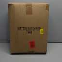 WhatsBedding Memory Foam Mattress Topper Twin for Pressure Relief, 100% Cotton Cover, Comfort Supportive Pillow Top Mattress Topper, Fluffy Shredded Memory Foam Filled