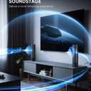 Saiyin Sound Bar for Smart TV, Detachable Soundbar TV Speaker with Bluetooth/ARC/Optical/AUX Input, Super Diaphragm Driver and 3 Preset Sound Effects for TV/PC/Projector.