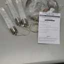 Pendant Lights Kitchen Island Hanging Light Fixture, LED Dining Room Light Fixture 3-Light Brushed Nickel 20W 6000K (9.8in)