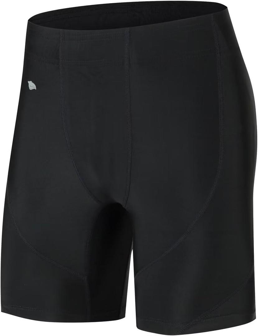 Men's Swim Jammers, Athletic Training Endurance Swimming Swimsuit Jammer Racing Competition Swimwear (XX-Large, Black)