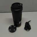 Heated Cup,Car Cup Holder,Intelligent Cooler Mug|One Touch Switch|12 OZ Coffee Mug|Car Smart Heating & Cooling Bottle,Car Coffee Warmer,Chirstmas Gift for Parents and Friends (Black)