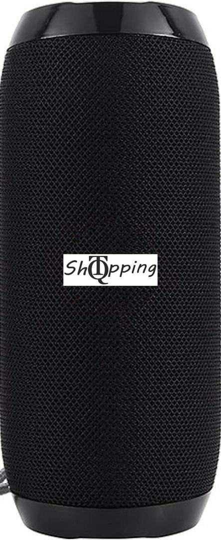 QT S Ultra Portable Wireless Bluetooth Speakers 10W 1200mAh IPX5 Waterproof Support FM Radio - Compatible with All Bluetooth Divices (Black)