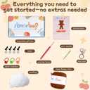 2 x Amorloop Crochet Kit for Beginners  Easy-to-See Stitches Yarn, Pre-Started Piece, and Step-by-Step Video Tutorials | Starter Crochet Set with Cute Animal Pattern  Original Handmade Bear Pattern