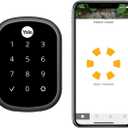 Yale Assure SL Deadbolt Smart Lock, Black Suede Keyless Entry Door Lock with Wi-Fi Connected Touchscreen for Front or Back Door, YRD256-CBA-BSP