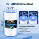 POOLPURE PA100S Pool Filter Replaces Hayward SwimClear C100S, CX100XRE, PA100S, Ultral-D3, 100 sq.ft Filter Cartridge