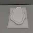 Ceramic Jewelry Tray Trinket Dish, Decorative Cloud Vanity Key Tray for Women, Ring Holder Dish, Cute Jewelry Plate Bowl Room Decor Aesthetic, White, Medium (7.7" x 5.3" x 0.6")