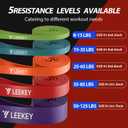LEEKEY Resistance Bands for Working Out, Exercise Bands with Door Anchor,Pull Up Assistance Bands for Men and Women- Strength Bands for Fitness Training, Physical Therapy,Home Workouts