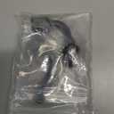 YSIL 6AN Female to 3/8 Hose Barb 90 degree Swivel Aluminum Push Lock Hose End Fitting for Rubber Fuel Line Black 2PCS